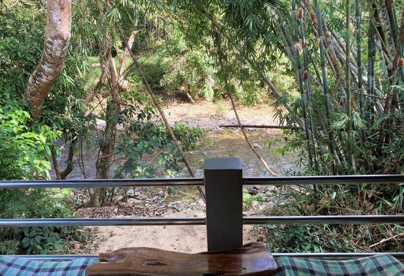 Standard bungalow river view, Khao Sok Morning Mist Resort