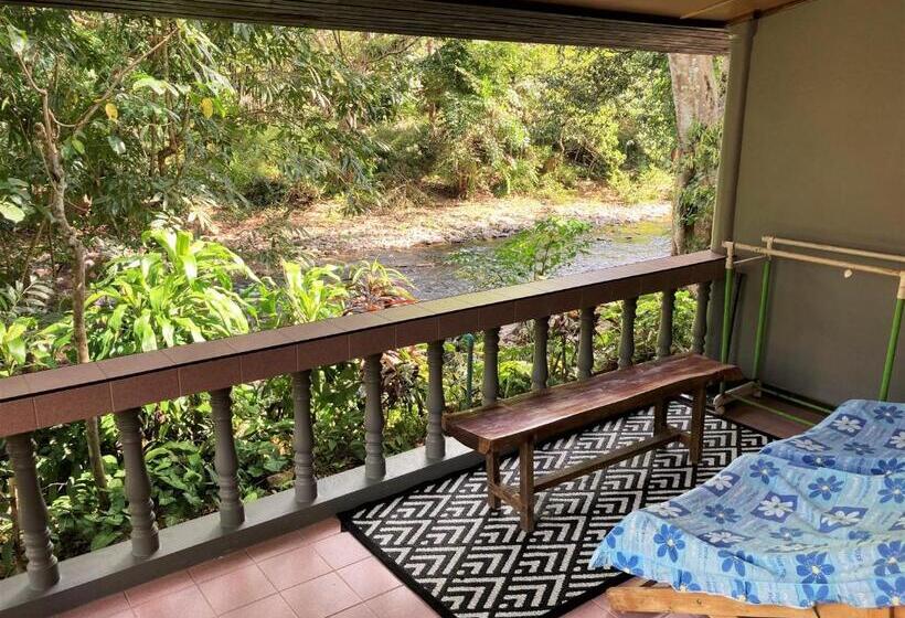 Standard bungalow river view, Khao Sok Morning Mist Resort