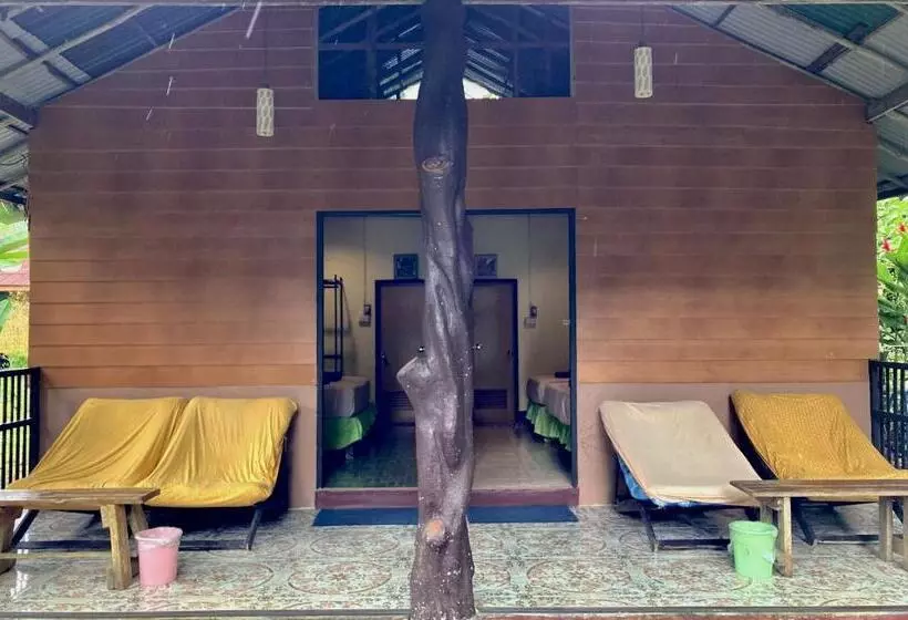 バンガローの２ベッドスタンダードルーム, Khao Sok Morning Mist Resort