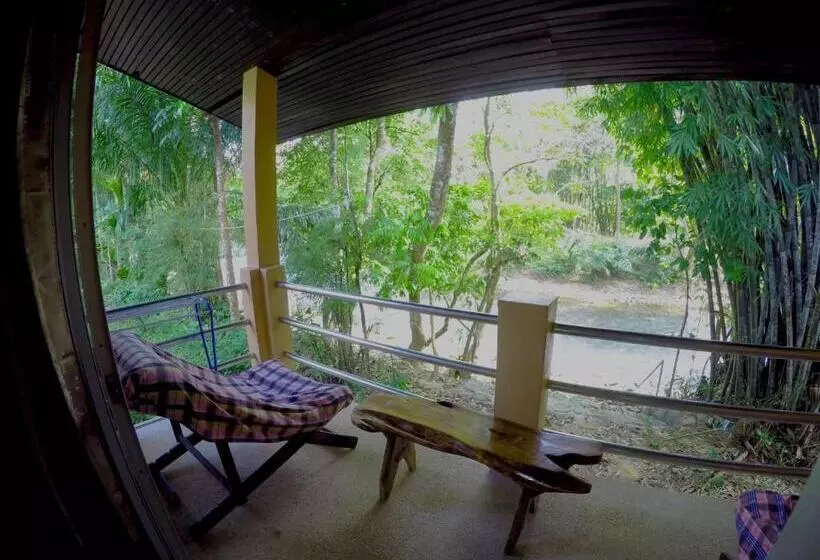 Standard bungalow river view, Khao Sok Morning Mist Resort