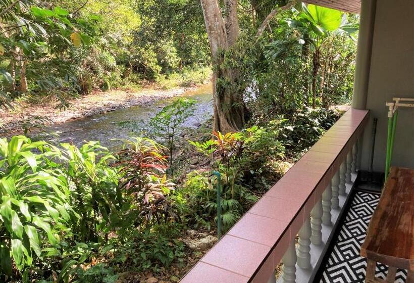 Standard bungalow river view, Khao Sok Morning Mist Resort