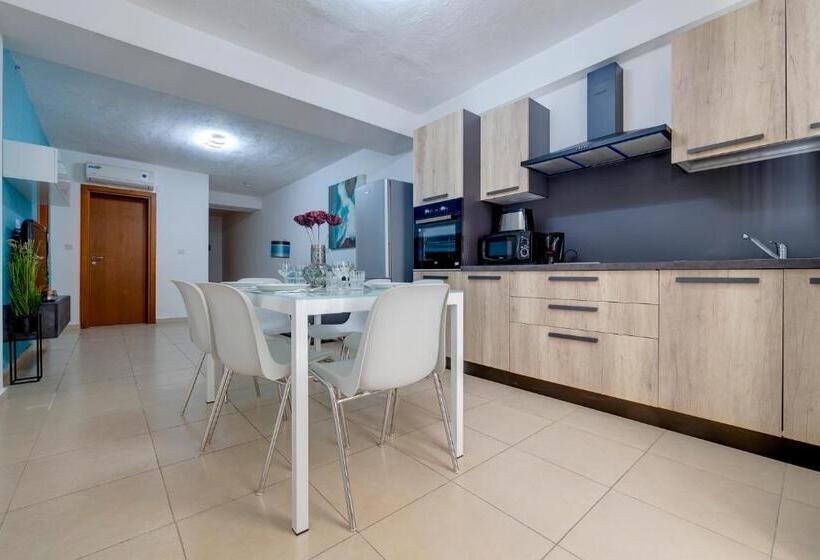 آپارتمان 2 خوابه با بالکن, Sliema Tigne Suites