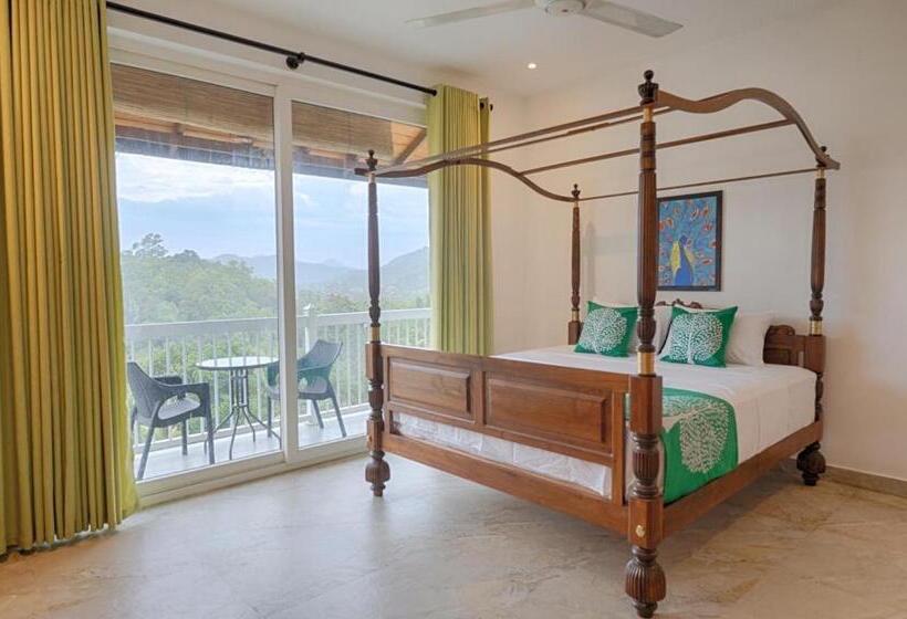 غرفة ديلوكس مزودة بشرفة, Kandyan Mount Mirror Boutique Villa