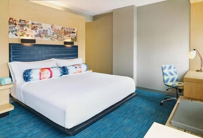 身障者適用キングサイズベッドルーム, Aloft Louisville Downtown