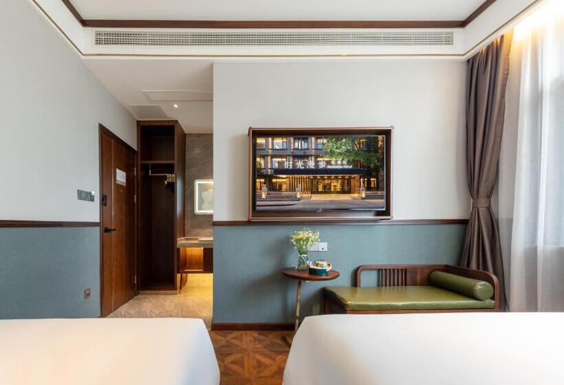 Chambre Familiale, Time Traveller Boutique Hotel Near Chengdu Wide Narrow Lane, People S Park, Chengdu Panda Base, 10