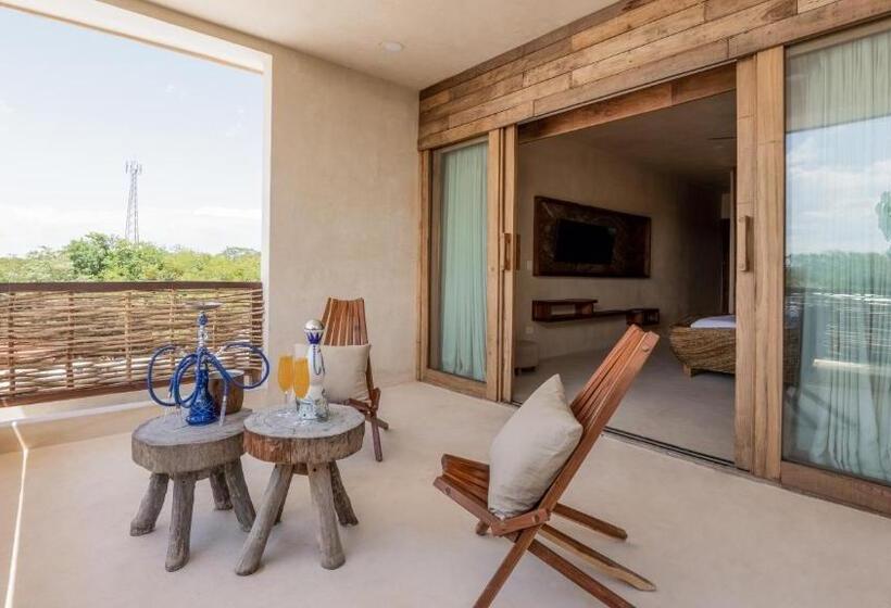 Suite with Terrace, Cervecería Tulum Boutique Hotel & Beer Spa All Inclusive
