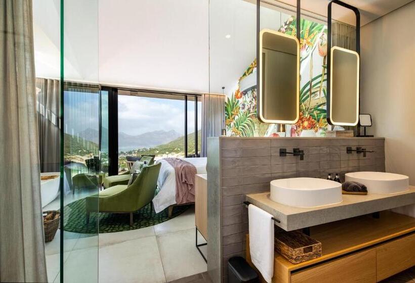 غرفة ديلوكس مطلّة علي البحر مزوَّدة بشُرفة, Vyn Guest House Hout Bay