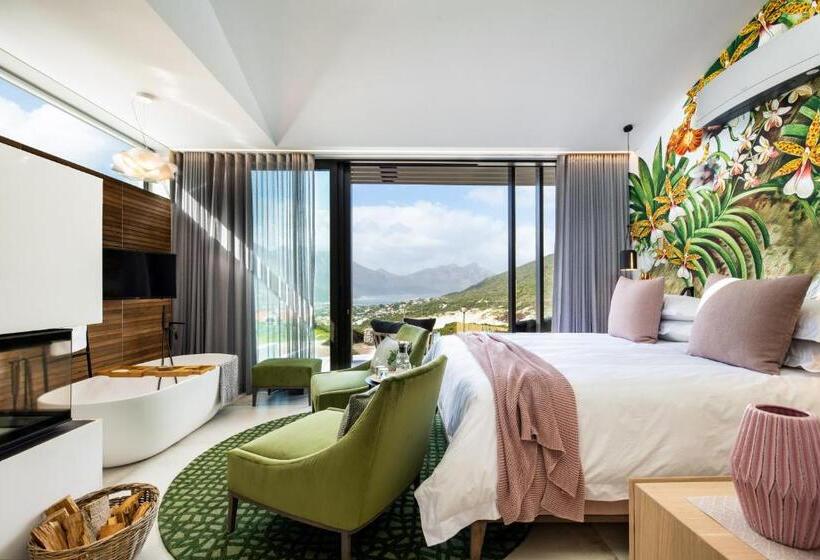 غرفة ديلوكس مطلّة علي البحر مزوَّدة بشُرفة, Vyn Guest House Hout Bay