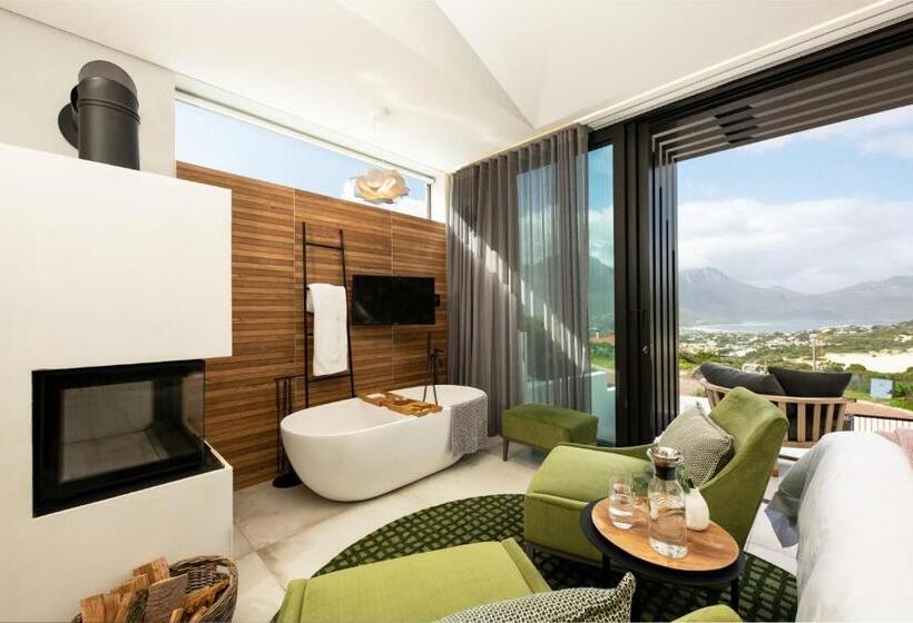 غرفة ديلوكس مطلّة علي البحر مزوَّدة بشُرفة, Vyn Guest House Hout Bay