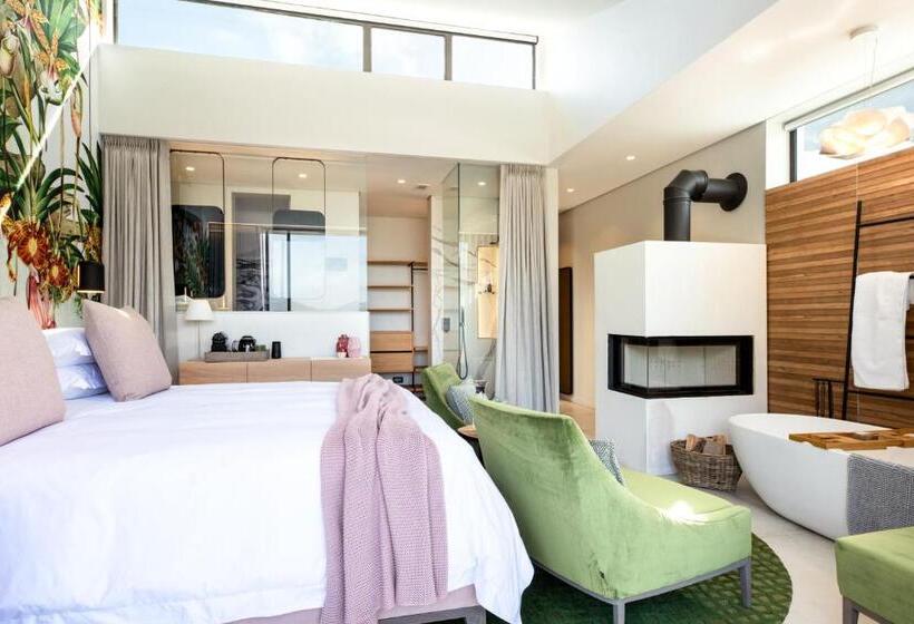 غرفة ديلوكس مطلّة علي البحر مزوَّدة بشُرفة, Vyn Guest House Hout Bay