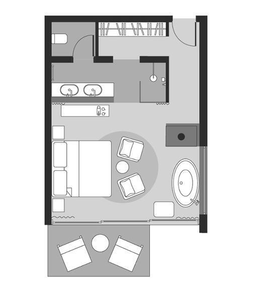 غرفة ديلوكس مطلّة علي البحر مزوَّدة بشُرفة, Vyn Guest House Hout Bay