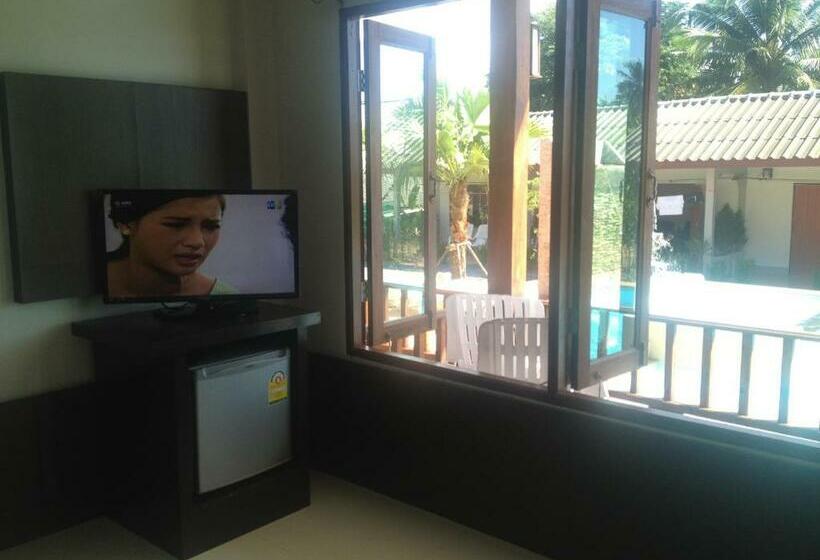 带泳池观景的豪华房, Khum Laanta Resort   Sha Extra Plus