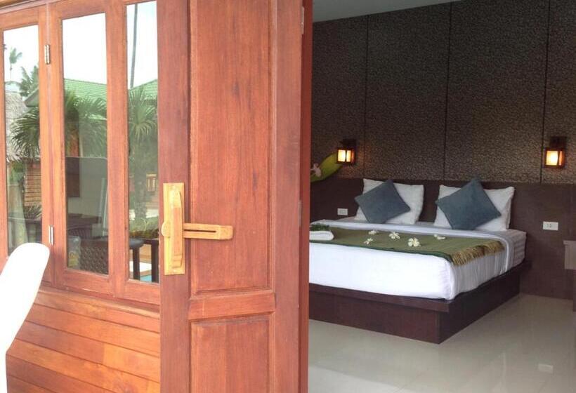 带泳池观景的豪华房, Khum Laanta Resort   Sha Extra Plus