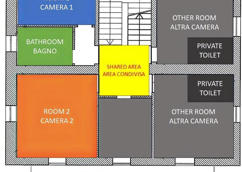 غرفة قياسية رباعية, La Casa Del Vino   B&b