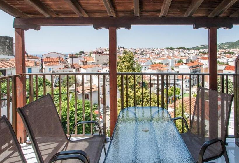 침실 1개 바다 전망 아파트, Eliza Skiathos