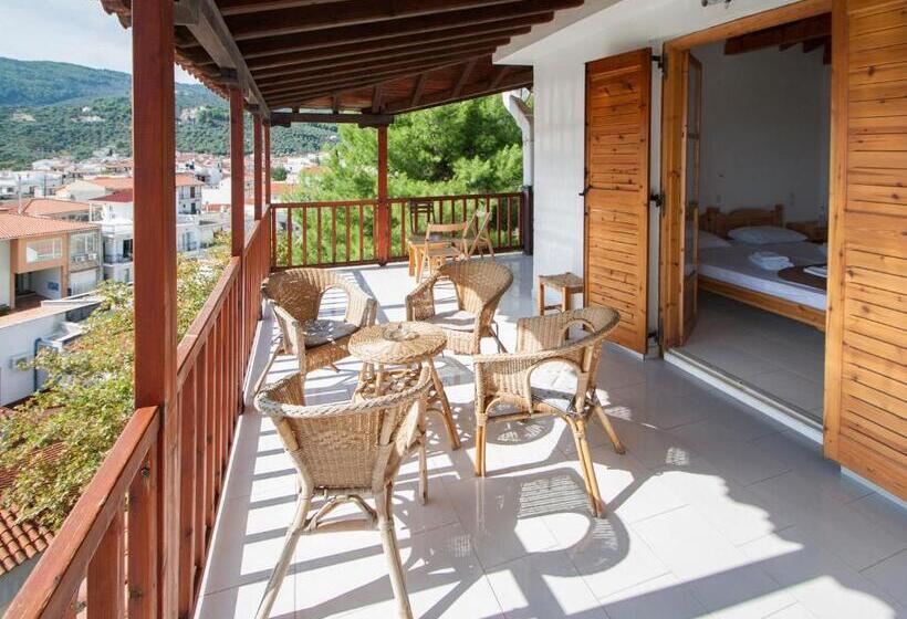 침실 1개 바다 전망 아파트, Eliza Skiathos