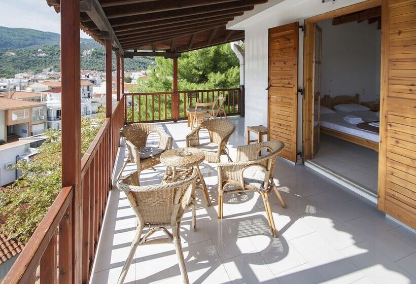 침실 1개 바다 전망 아파트, Eliza Skiathos