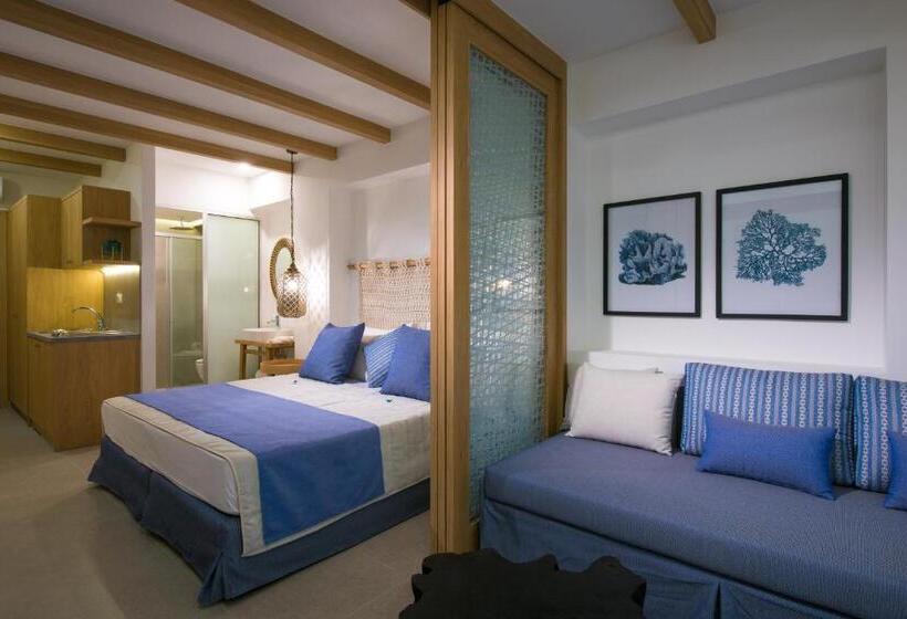 Люкс Кровать Кинг, Omiros Boutique Hotel   Adults Only