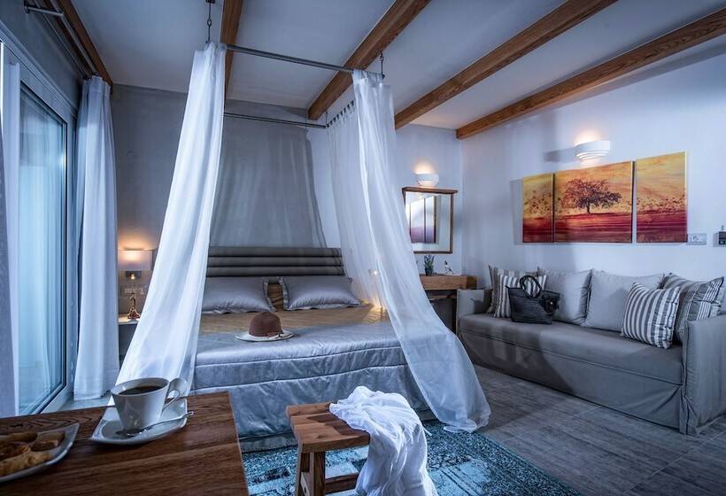 스위트 킹사이즈 침대, Omiros Boutique Hotel   Adults Only