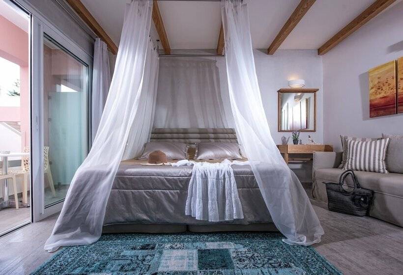 Люкс Кровать Кинг, Omiros Boutique Hotel   Adults Only
