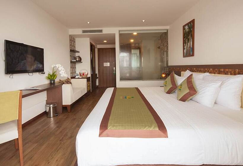 Deluxe room with river view, Ben Tre Riverside Resort