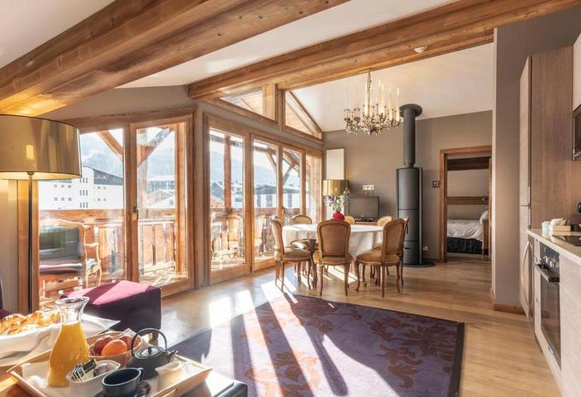 1침실 펜트하우스 아파트, Chamois D Or