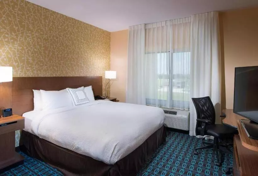 キングサイズベッドのスタンダードルーム, Fairfield Inn & Suites By Marriott Houma Southeast