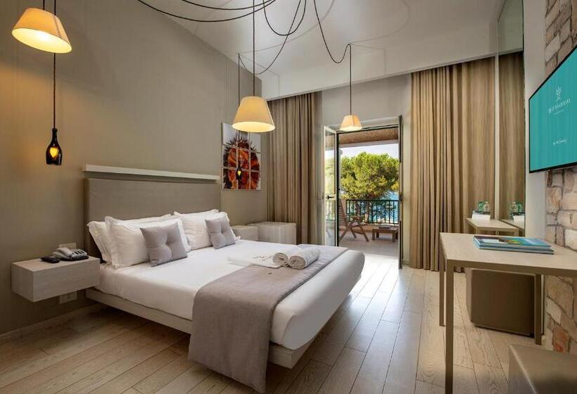 اتاق لوکس با چشمانداز دریا, Gattarella Family Resort Standard Half Board à Buffet