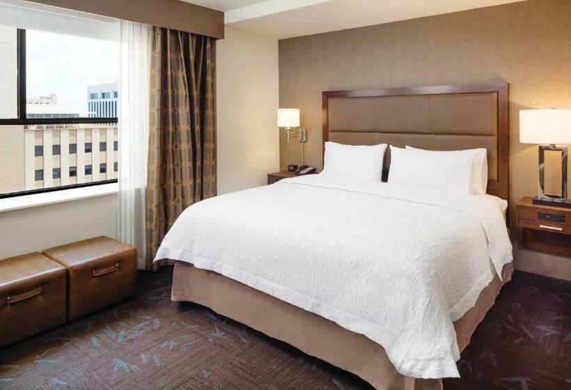 חדר סטנדרט עם מיטת קינג, Hampton Inn & Suites Dallas Downtown