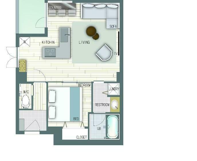 Quarto Estandar Cama King, Eau Sol Vert Karuizawa Club