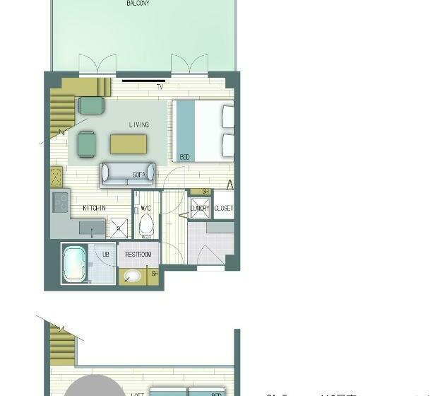 Quarto Estandar com Sacada, Eau Sol Vert Karuizawa Club