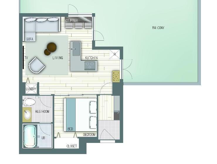 Quarto Estandar Cama King, Eau Sol Vert Karuizawa Club