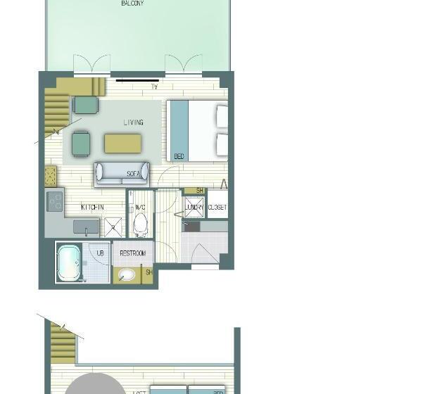 Quarto Estandar Cama Queen, Eau Sol Vert Karuizawa Club