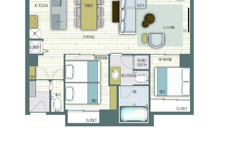 Suíte, Eau Sol Vert Karuizawa Club