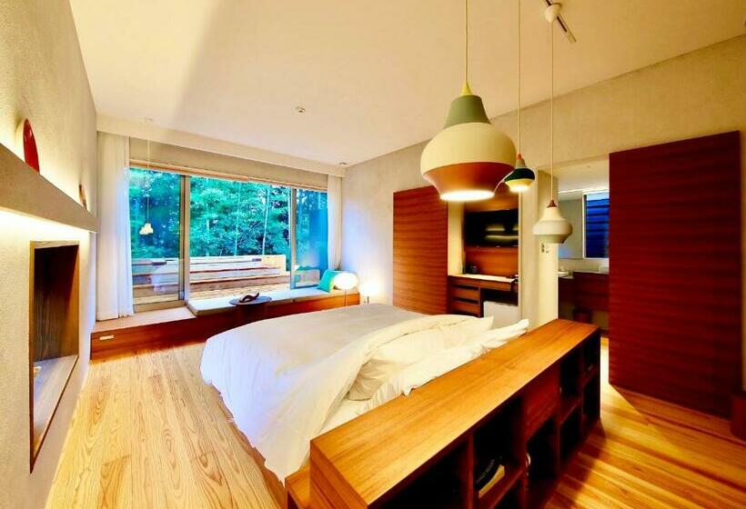 Büyük Çift Kişilik Yataklı Delüks Oda, 奥武雄温泉 風の森