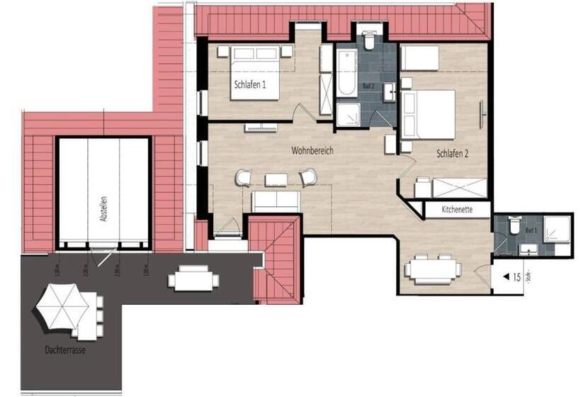 شقة غرفتين, Friesischer Hof