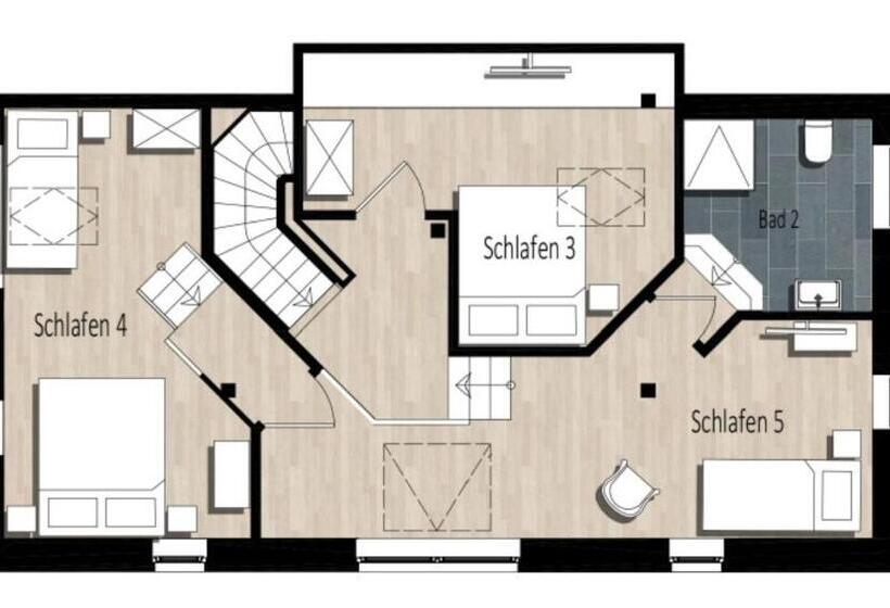 شقة 3 غرف, Friesischer Hof