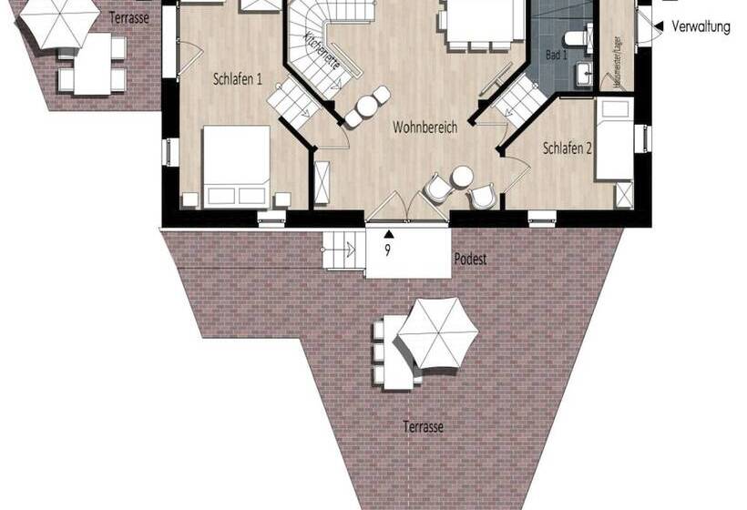 شقة سوبريور غرفة واحدة, Friesischer Hof