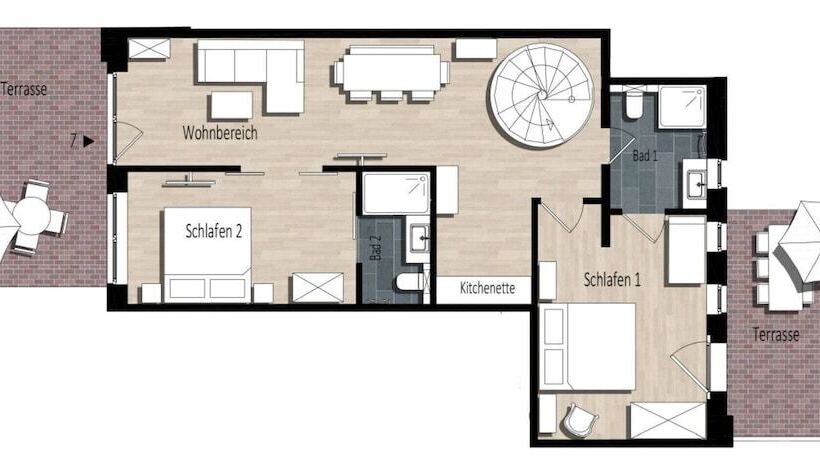 شقة سوبريور غرفة واحدة, Friesischer Hof