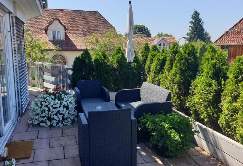 شقة غرفة واحدة مزودة بتراس, Landhaus Goldenes Kreuz