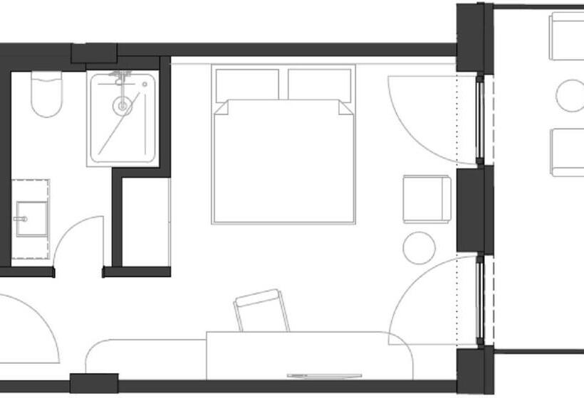 스탠다드 발코니 룸, Zum Goldenen Hirsch