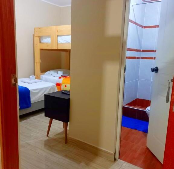 标准三人间外部浴室, Hospedaje Welcome Paracas 2 Sucursal