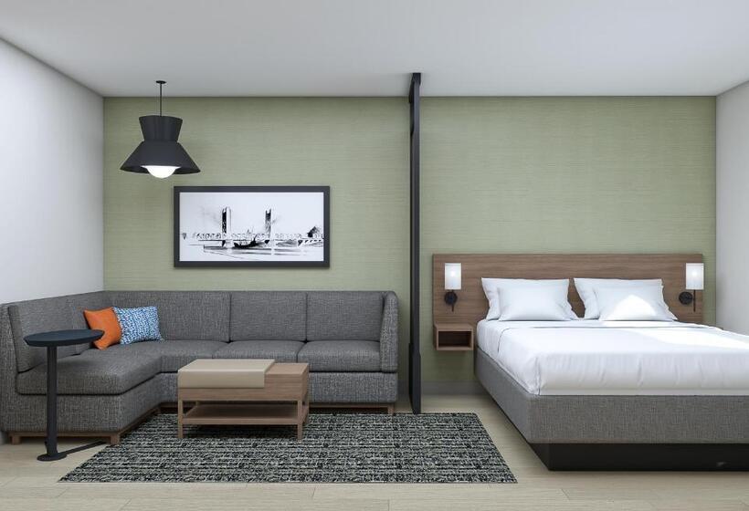 חדר סטנדרט עם מיטת קינג, Hyatt House Sacramento Airport   Natomas
