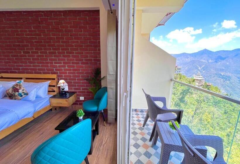 חדר דלוקס, Pinerock Resort, Mussoorie ! Luxury Rooms ! Mountain View ! Open Terrace ! Cafe