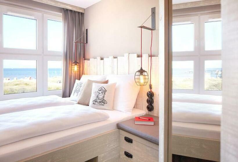 غرفة قياسية مطلّة علي البحر, Bretterbude Heiligenhafen