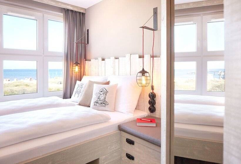 غرفة قياسية مطلّة علي البحر, Bretterbude Heiligenhafen