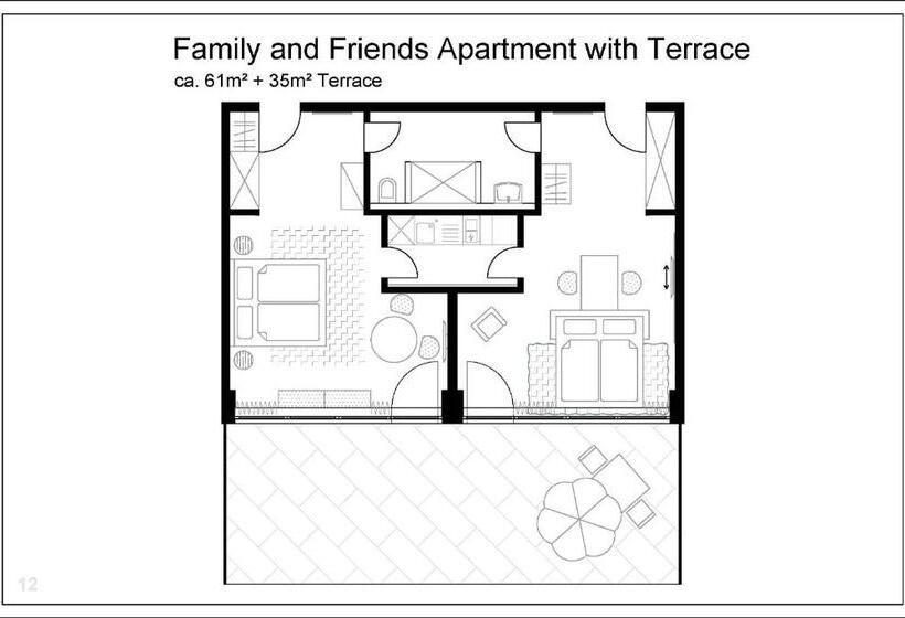 Apartament 1 Dormitori amb Terrassa, Mloft Apartments München