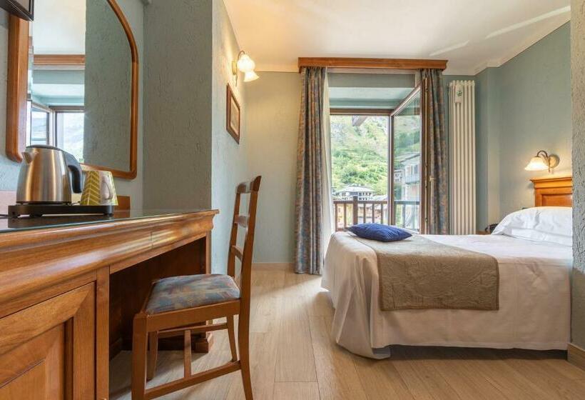 غرفة قياسية فردية مزودة بشُرفة, Du Glacier