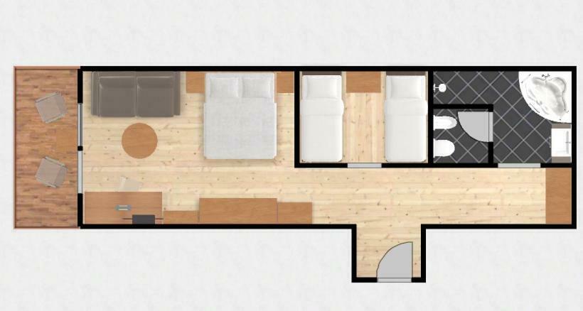 Номер Стандарт Вид на Сад, Hohe Gaisl