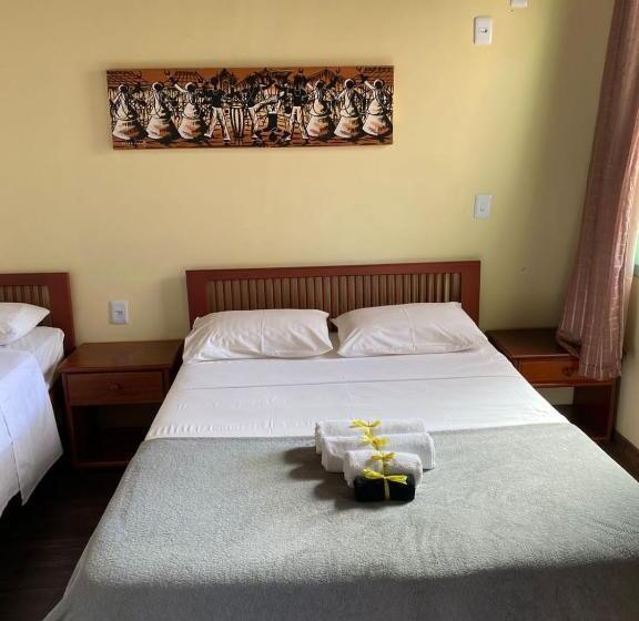 غرفة إقتصادية ثلاثية, Pousada Cantinho Do Sossego